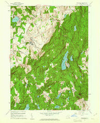Poughquag New York Historical topographic map, 1:24000 scale, 7.5 X 7.5 Minute, Year 1960