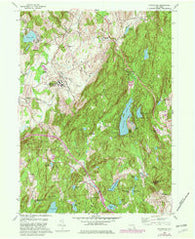 Poughquag New York Historical topographic map, 1:24000 scale, 7.5 X 7.5 Minute, Year 1960
