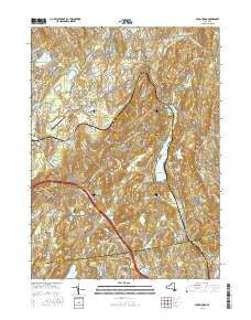 Poughquag New York Current topographic map, 1:24000 scale, 7.5 X 7.5 Minute, Year 2016