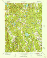 Pound Ridge New York Historical topographic map, 1:24000 scale, 7.5 X 7.5 Minute, Year 1951