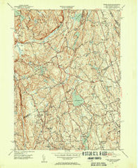 Pound Ridge New York Historical topographic map, 1:31680 scale, 7.5 X 7.5 Minute, Year 1951