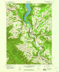 Prattsville New York Historical topographic map, 1:24000 scale, 7.5 X 7.5 Minute, Year 1945