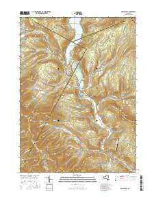 Prattsville New York Current topographic map, 1:24000 scale, 7.5 X 7.5 Minute, Year 2016