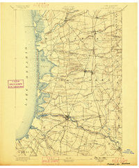 Pulaski New York Historical topographic map, 1:62500 scale, 15 X 15 Minute, Year 1895