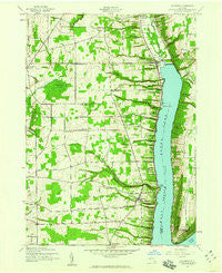 Pulteney New York Historical topographic map, 1:24000 scale, 7.5 X 7.5 Minute, Year 1942
