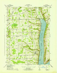 Pulteney New York Historical topographic map, 1:31680 scale, 7.5 X 7.5 Minute, Year 1942