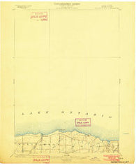 Pultneyville New York Historical topographic map, 1:62500 scale, 15 X 15 Minute, Year 1902