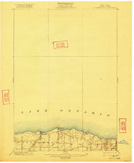 Pultneyville New York Historical topographic map, 1:62500 scale, 15 X 15 Minute, Year 1902