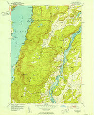 Putnam New York Historical topographic map, 1:24000 scale, 7.5 X 7.5 Minute, Year 1950