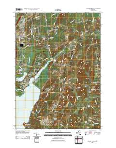 Quaker Springs New York Historical topographic map, 1:24000 scale, 7.5 X 7.5 Minute, Year 2011