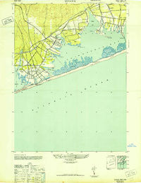 Quogue New York Historical topographic map, 1:24000 scale, 7.5 X 7.5 Minute, Year 1947