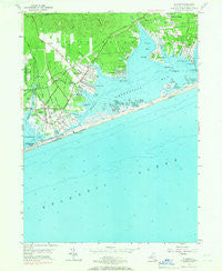 Quogue New York Historical topographic map, 1:24000 scale, 7.5 X 7.5 Minute, Year 1956