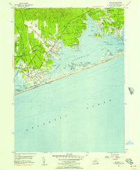 Quogue New York Historical topographic map, 1:24000 scale, 7.5 X 7.5 Minute, Year 1956