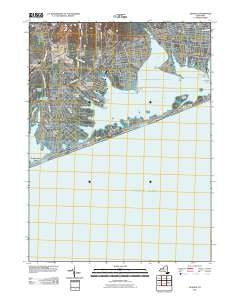 Quogue New York Historical topographic map, 1:24000 scale, 7.5 X 7.5 Minute, Year 2011