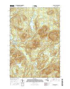 Ragged Lake New York Current topographic map, 1:24000 scale, 7.5 X 7.5 Minute, Year 2016