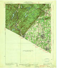 Ramapo New York Historical topographic map, 1:62500 scale, 15 X 15 Minute, Year 1938