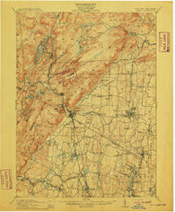 Ramapo New York Historical topographic map, 1:62500 scale, 15 X 15 Minute, Year 1910