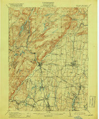 Ramapo New York Historical topographic map, 1:62500 scale, 15 X 15 Minute, Year 1910