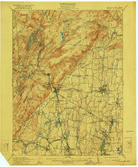 Ramapo New York Historical topographic map, 1:62500 scale, 15 X 15 Minute, Year 1910