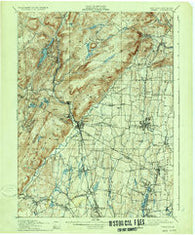 Ramapo New York Historical topographic map, 1:62500 scale, 15 X 15 Minute, Year 1910