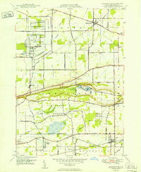 Ransomville New York Historical topographic map, 1:24000 scale, 7.5 X 7.5 Minute, Year 1950