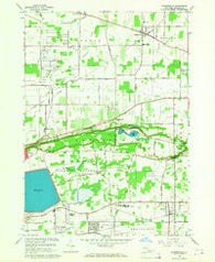 Ransomville New York Historical topographic map, 1:24000 scale, 7.5 X 7.5 Minute, Year 1965