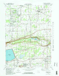 Ransomville New York Historical topographic map, 1:25000 scale, 7.5 X 7.5 Minute, Year 1980