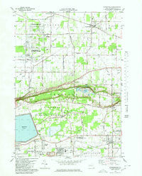Ransomville New York Historical topographic map, 1:25000 scale, 7.5 X 7.5 Minute, Year 1980