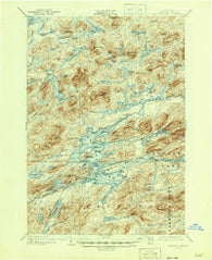 Raquette Lake New York Historical topographic map, 1:62500 scale, 15 X 15 Minute, Year 1903