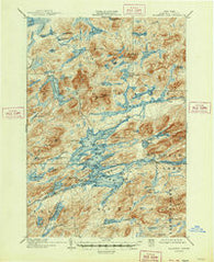 Raquette Lake New York Historical topographic map, 1:62500 scale, 15 X 15 Minute, Year 1903