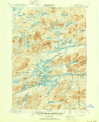 Raquette Lake New York Historical topographic map, 1:62500 scale, 15 X 15 Minute, Year 1903