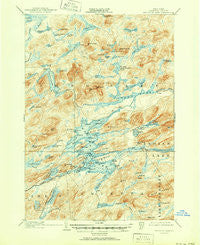 Raquette Lake New York Historical topographic map, 1:62500 scale, 15 X 15 Minute, Year 1903