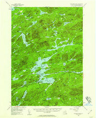 Raquette Lake New York Historical topographic map, 1:62500 scale, 15 X 15 Minute, Year 1954