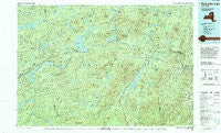 Raquette Lake New York Historical topographic map, 1:100000 scale, 30 X 60 Minute, Year 1985