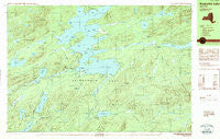 Raquette Lake New York Historical topographic map, 1:25000 scale, 7.5 X 15 Minute, Year 1989