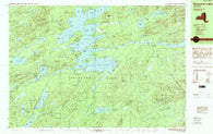 Raquette Lake New York Historical topographic map, 1:25000 scale, 7.5 X 15 Minute, Year 1989