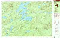 Raquette Lake New York Historical topographic map, 1:25000 scale, 7.5 X 15 Minute, Year 1997