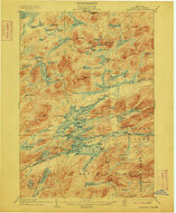 Raquette Lake New York Historical topographic map, 1:62500 scale, 15 X 15 Minute, Year 1903