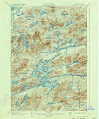 Raquette Lake New York Historical topographic map, 1:62500 scale, 15 X 15 Minute, Year 1903