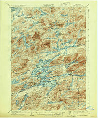 Raquette Lake New York Historical topographic map, 1:62500 scale, 15 X 15 Minute, Year 1903