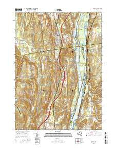 Ravena New York Current topographic map, 1:24000 scale, 7.5 X 7.5 Minute, Year 2016