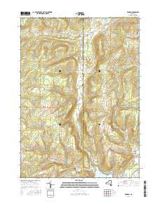 Rawson New York Current topographic map, 1:24000 scale, 7.5 X 7.5 Minute, Year 2016