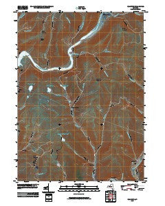 Readburn New York Historical topographic map, 1:24000 scale, 7.5 X 7.5 Minute, Year 2010