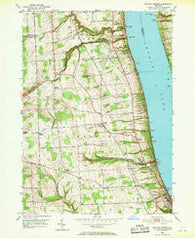Reading Center New York Historical topographic map, 1:24000 scale, 7.5 X 7.5 Minute, Year 1950