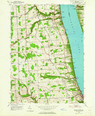 Reading Center New York Historical topographic map, 1:24000 scale, 7.5 X 7.5 Minute, Year 1950