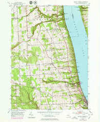 Reading Center New York Historical topographic map, 1:24000 scale, 7.5 X 7.5 Minute, Year 1950