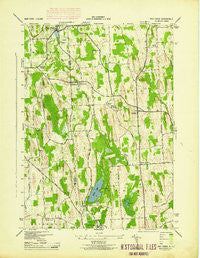 Red Creek New York Historical topographic map, 1:31680 scale, 7.5 X 7.5 Minute, Year 1943