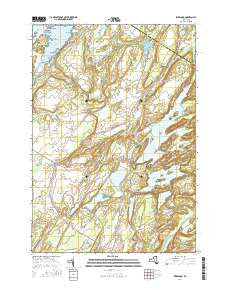 Redwood New York Current topographic map, 1:24000 scale, 7.5 X 7.5 Minute, Year 2016
