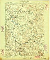 Remsen New York Historical topographic map, 1:62500 scale, 15 X 15 Minute, Year 1900