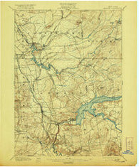 Remsen New York Historical topographic map, 1:62500 scale, 15 X 15 Minute, Year 1900